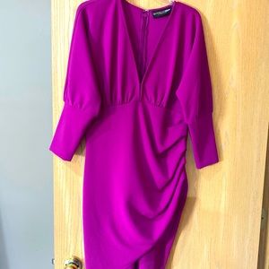 Magenta/Fuschia Dress is size Large